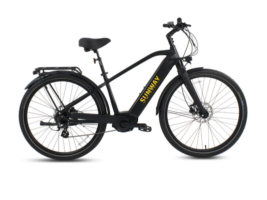 City-E-Bike mit Mittelmotor | Diamantrahmen